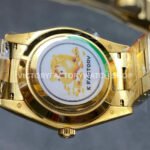 KF Factory Counterweight Rolex Day-Date 228238-0004 40mm Full Yellow Gold Diamond Baguette Black Dial