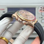 N+ Factory Counterweight Rolex Daytona 116595RBOW 40mm Rose Gold Rainbow Bezel Oysterflex Diamond Dial