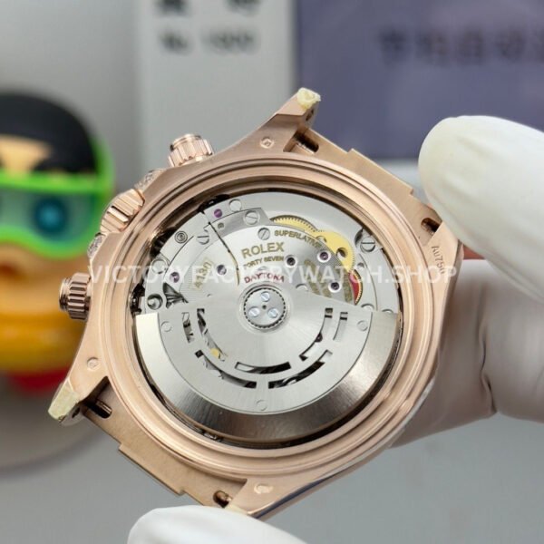 N+ Factory Counterweight Rolex Daytona 116595RBOW 40mm Rose Gold Rainbow Bezel Oysterflex Diamond Dial