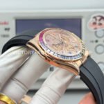 N+ Factory Counterweight Rolex Daytona 116595RBOW 40mm Rose Gold Rainbow Bezel Oysterflex Diamond Dial