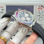 N+ Factory Counterweight Rolex Daytona 116599RBOW 40mm White Gold Oysterflex Rainbow Bezel Diamond Black Dial