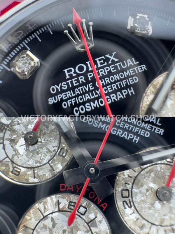 N+ Factory Counterweight Rolex Daytona 116599RBOW 40mm White Gold Oysterflex Rainbow Bezel Diamond Black Dial