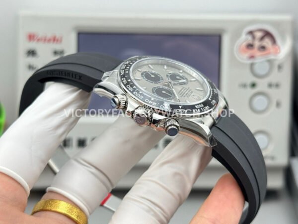 N+ Factory Counterweight Rolex Daytona 126519LN-0006 40mm White Gold Oysterflex Black Eye Grey Dial