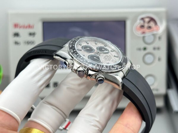 N+ Factory Counterweight Rolex Daytona 126519LN-0007 40mm White Gold Oysterflex Meteorite Grey Dial