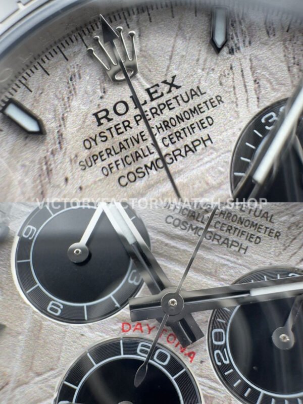 N+ Factory Counterweight Rolex Daytona 126519LN-0007 40mm White Gold Oysterflex Meteorite Grey Dial