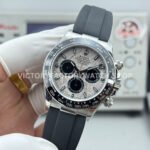 N+ Factory Counterweight Rolex Daytona 126519LN-0007 40mm White Gold Oysterflex Meteorite Grey Dial