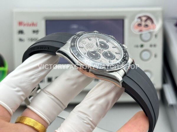 N+ Factory Counterweight Rolex Daytona 126519LN-0007 40mm White Gold Oysterflex Meteorite Grey Dial