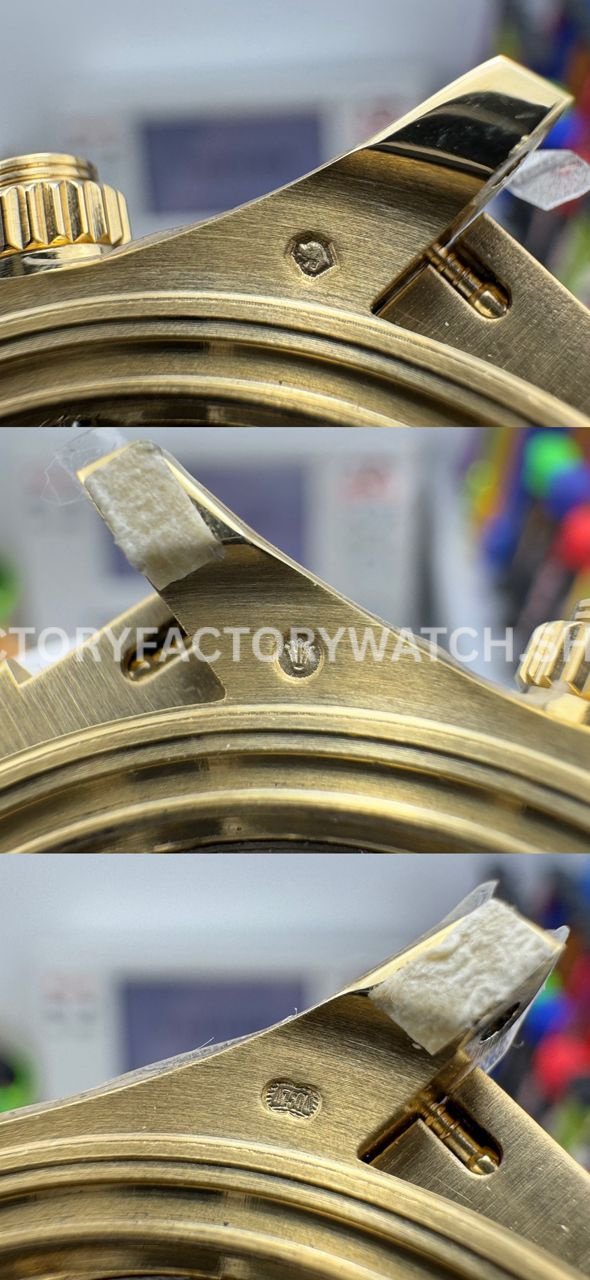 N+ Factory Counterweight Rolex Daytona 126538TBR-0004 40mm Yellow Gold Oysterflex Diamond Bezel Gold Dial