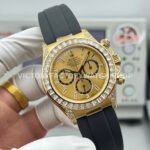 N+ Factory Counterweight Rolex Daytona 126538TBR-0004 40mm Yellow Gold Oysterflex Diamond Bezel Gold Dial