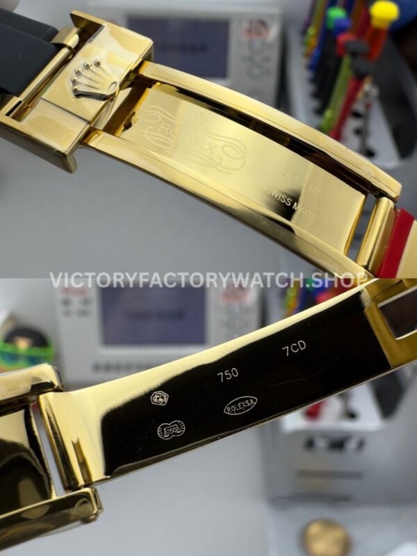 N+ Factory Counterweight Rolex Daytona 126538TBR-0004 40mm Yellow Gold Oysterflex Diamond Bezel Gold Dial