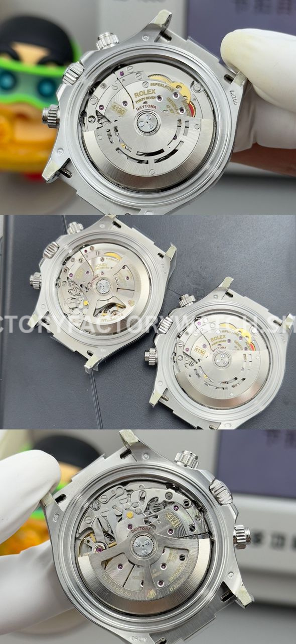 N+ Factory Counterweight Rolex Daytona Eye of the Tiger 116589TBR 40mm White Gold Oysterflex Diamond Bezel Diamond Grey Dial