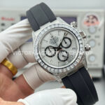 N+ Factory Counterweight Rolex Daytona 126539TBR-0002 40mm White Gold Oysterflex Diamond Bezel Diamond Grey Dial