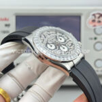 N+ Factory Counterweight Rolex Daytona Eye of the Tiger 116589TBR 40mm White Gold Oysterflex Diamond Bezel Diamond Grey Dial