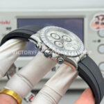 N+ Factory Counterweight Rolex Daytona 126539TBR-0002 40mm White Gold Oysterflex Diamond Bezel Diamond Grey Dial