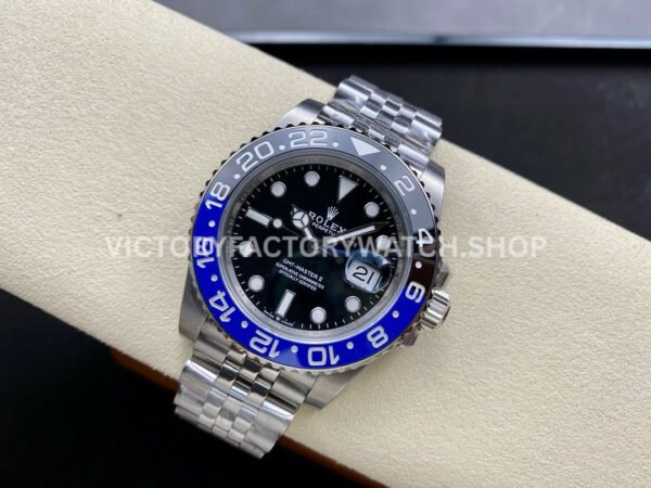 OW Factory Rolex Batgirl GMT-Master II 126710BLNR-0002 40mm Full Steel Black Dial Jubilee