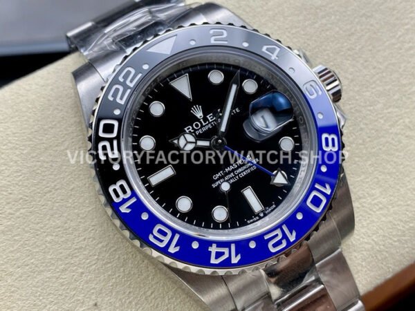 OW Factory Rolex Batman GMT-Master II 126710BLNR-0003 40mm Full Steel Black Dial