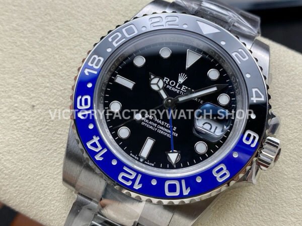 OW Factory Rolex Batman GMT-Master II 126710BLNR-0003 40mm Full Steel Black Dial