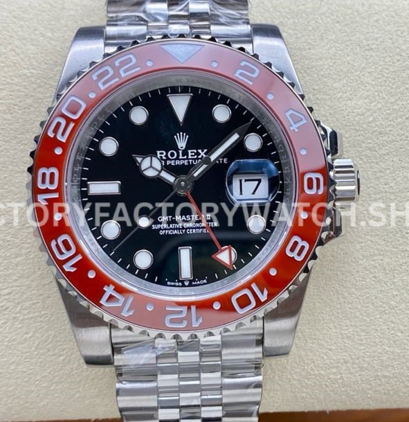 OW Factory 126710 special edition GMT jubilee black dial steel