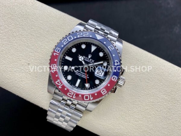 OW Factory Rolex Pepsi GMT-Master II 126710BLRO-0001 40mm Full Steel Black Dial Jubilee