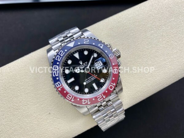 OW Factory Rolex Pepsi GMT-Master II 126710BLRO-0001 40mm Full Steel Black Dial Jubilee
