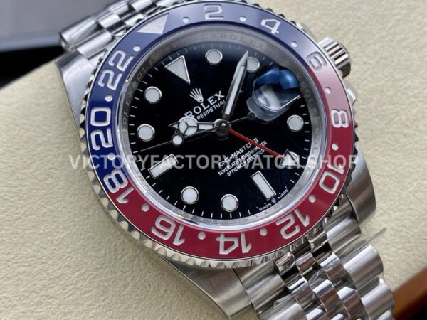 OW Factory Rolex Pepsi GMT-Master II 126710BLRO-0001 40mm Full Steel Black Dial Jubilee