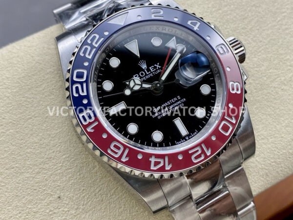 OW Factory Rolex Pepsi GMT-Master II 126710BLRO-0002 40mm Full Steel Black Dial  Brand : Rolex