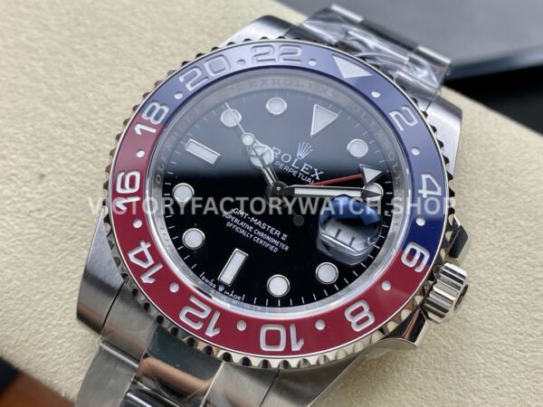 OW Factory Rolex Pepsi GMT-Master II 126710BLRO-0002 40mm Full Steel Black Dial  Brand : Rolex