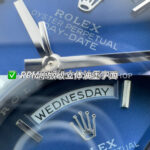 PPM Factory Counterweight Rolex Day-Date 228239-0076 40mm Full White Gold Roman Numerals Dark Blue Dial