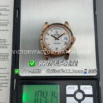 PPM Factory Counterweight Rolex Day-Date 228235-0032 40mm Full Rose Gold Roman Number White Dial