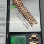PPM Factory Counterweight Rolex Day-Date 228235-0032 40mm Full Rose Gold Roman Number White Dial