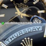 PPM Factory Counterweight Rolex Day-Date 228238-0004 40mm Full Yellow Gold Diamond Baguette Black Dial (5) PPM Factory Counterweight Rolex Day-Date 228238-0004 40mm Full Yellow Gold Diamond Baguette Black Dial