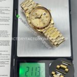 PPM Factory Counterweight Rolex Day-Date 228238-0006 40mm Full Yellow Gold Roman Number Champagne Dial (2) PPM Day Date champagne dial