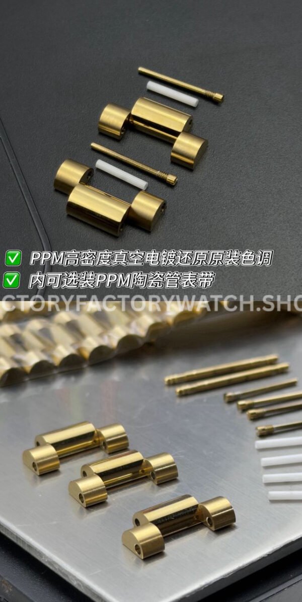 PPM Factory Counterweight Rolex Day-Date 228238-0042 40mm Full Yellow Gold Roman Numerals White Dial