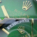 PPM Factory Counterweight Rolex Day-Date 228238-0061 40mm Full Yellow Gold Roman Number Green Dial (3) PPM Factory Counterweight Rolex Day-Date 228238-0061 40mm Full Yellow Gold Roman Number Green Dial