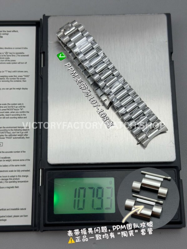 PPM Factory Counterweight Rolex Day-Date 228239-0076 40mm Full White Gold Roman Numerals Dark Blue Dial