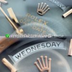 PPM Factory Counterweight Rolex Day-Date 238235-0055 40mm Full Rose Gold Roman Number Black Dial (9) PPM Factory Counterweight Rolex Day-Date 238235-0055 40mm Full Rose Gold Roman Number Black Dial