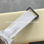 PPM Factory Rolex Daytona Modified 126506 Carbon Fiber Calf Skin Strap Diamond Baguette Ice Blue Dial