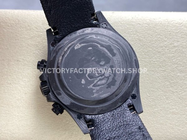 PPM Factory Rolex Daytona Modified Carbon Fiber Calf Skin Strap Real Meteorite Dial