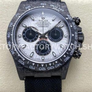 PPM Factory Rolex Daytona Modified Carbon Fiber Calf Skin Strap Real Meteorite Dial (2) PPM Daytona meteorite carbon