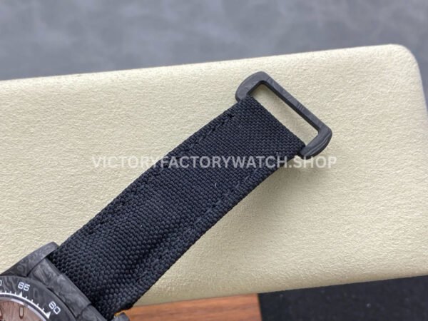 PPM Factory Rolex Daytona Modified Carbon Fiber Calf Skin Strap Real Meteorite Dial