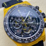 PPM Factory Rolex Daytona Modified Carbon Fiber Calf Skin Strap Skeletonized Dial (1) PPM Factory Rolex Daytona Modified Carbon Fiber Calf Skin Strap Skeletonized Dial