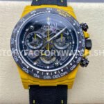 PPM Factory Rolex Daytona Modified Carbon Fiber Calf Skin Strap Skeletonized Dial (2) PPM Daytona skeleton carbon dial