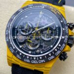 PPM Factory Rolex Daytona Modified Carbon Fiber Calf Skin Strap Skeletonized Dial (4) PPM Factory Rolex Daytona Modified Carbon Fiber Calf Skin Strap Skeletonized Dial