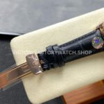 R+ Factory Counterweight Rolex Cellini Moonphase 50535-0002 39mm Rose Gold Black Leather Strap White Dial