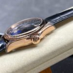 R+ Factory Counterweight Rolex Cellini Moonphase 50535 39mm Rose Gold Black Leather Strap Black Dial