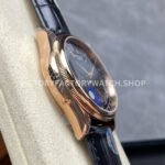 R+ Factory Counterweight Rolex Cellini Moonphase 50535 39mm Rose Gold Black Leather Strap Black Dial