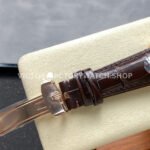 R+ Factory Counterweight Rolex Cellini Moonphase 50535 39mm Rose Gold Brown Leather Strap Black Dial