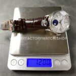 R+ Factory Counterweight Rolex Cellini Moonphase 50535 39mm White Gold Brown Leather Strap White Dial