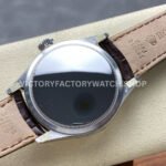 R+ Factory Counterweight Rolex Cellini Moonphase 50535 39mm White Gold Brown Leather Strap White Dial