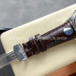 R+ Factory Counterweight Rolex Cellini Moonphase 50535 39mm White Gold Brown Leather Strap White Dial